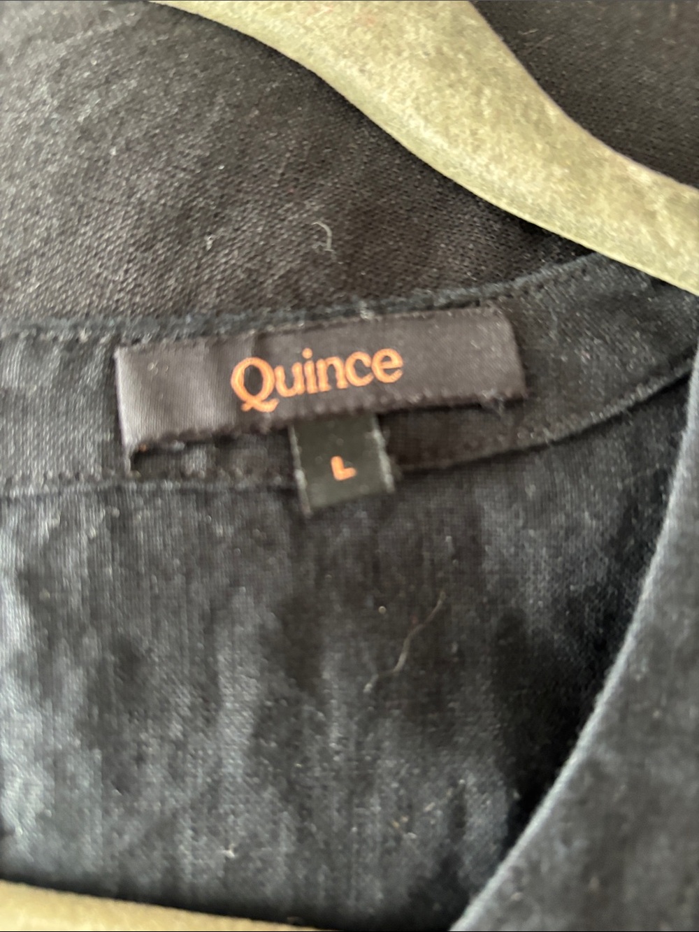 Quince Black Linen-Blend Sleeveless Shell Top - Picture 2 of 2